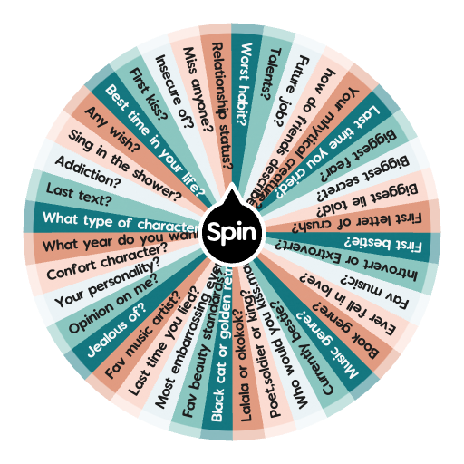 questions}~•☆ | Spin the Wheel - Random Picker