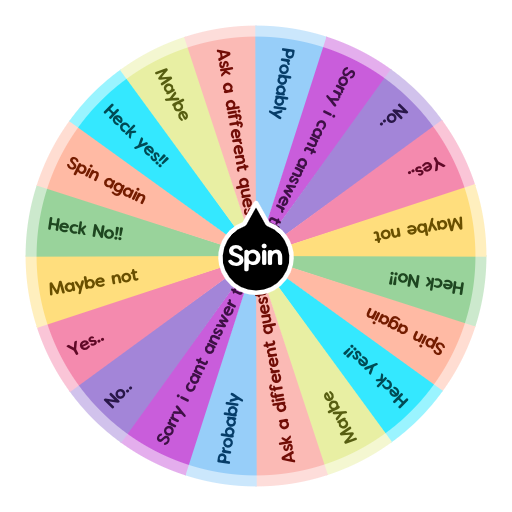 Yes, No, Maybe  Spin the Wheel - Random Picker