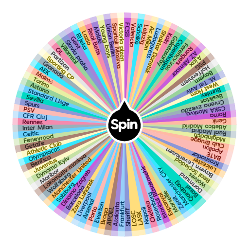 100 Football Teams Spin The Wheel App