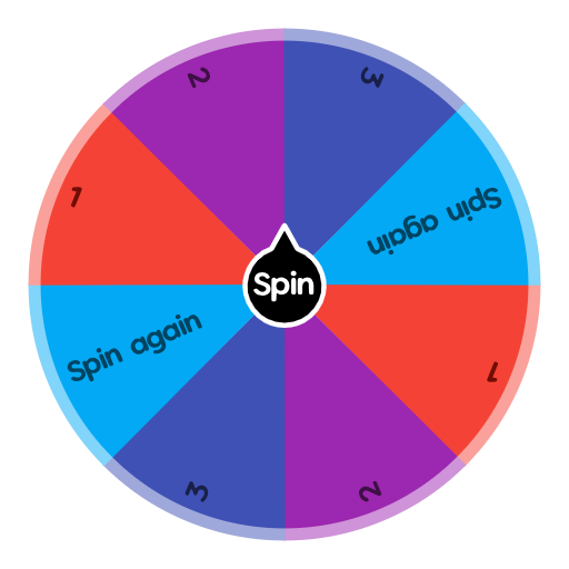 1,2 or 3!  Spin the Wheel - Random Picker