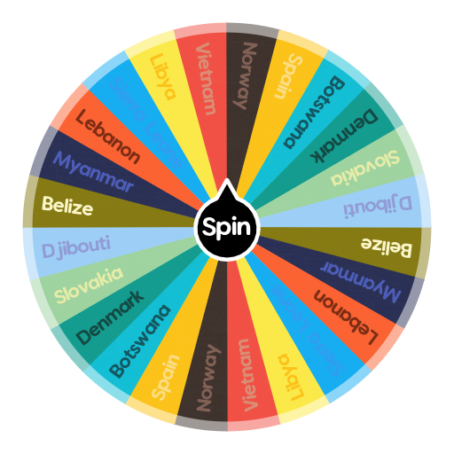 2022 Country Game Winners | Spin The Wheel - Random Picker