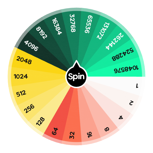 2048 tiles 1 to 1048576 | Spin the Wheel - Random Picker