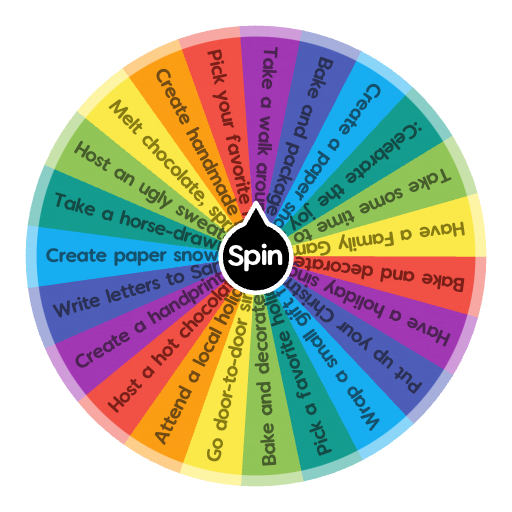 25 days of xmas | Spin the Wheel - Random Picker