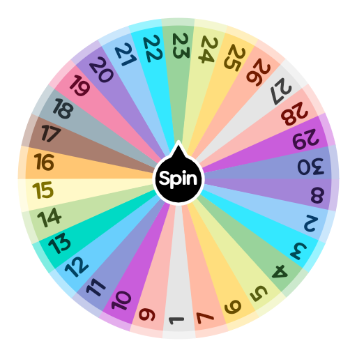 25 Spots  Spin the Wheel - Random Picker