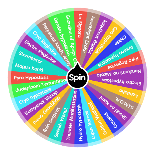 3.7 All Genshin Bosses Spin the Wheel Random Picker