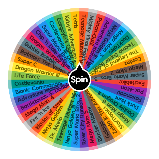 50 Classic NES Games | Spin The Wheel App