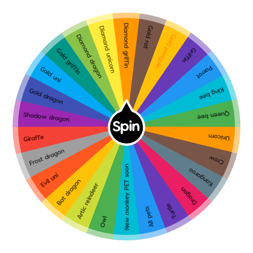 Adopt Me Legendary Pets Spin The Wheel App
