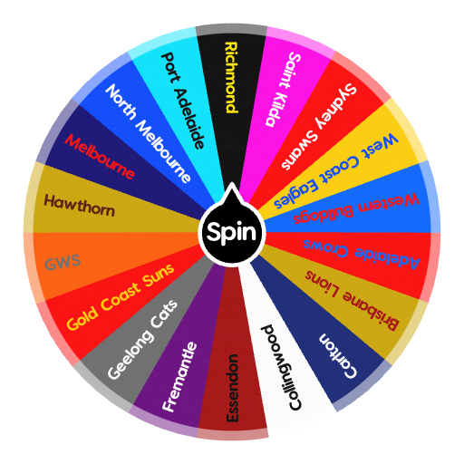  AFL Clubs | Spin The Wheel App