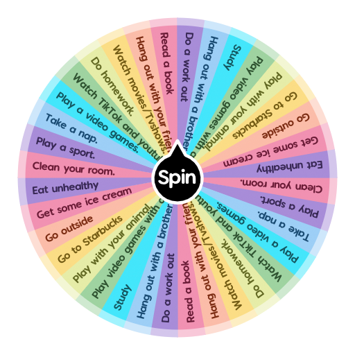 Afternoon Activities Spin The Wheel App