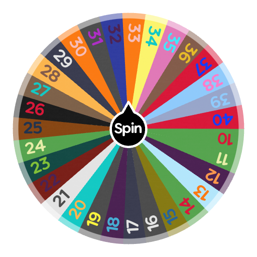 Age wheel from 10 to 40 | Spin The Wheel - Random Picker
