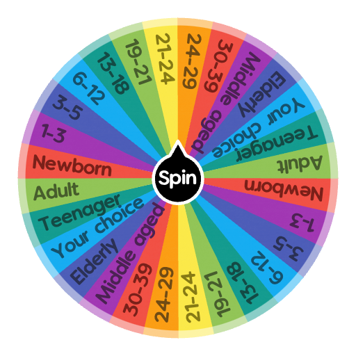 Age wheel | Spin the Wheel - Random Picker