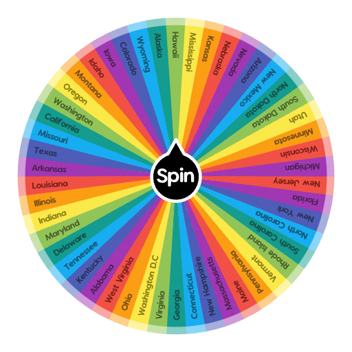 All 50 US States Spin The Wheel App   All 50 Us States 