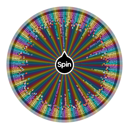 All countries of the world Spin The Wheel App