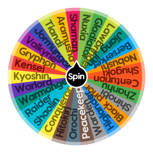 All for honor characters | Spin The Wheel App