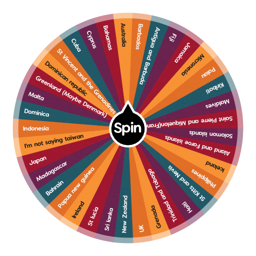 All Island countries (I recognize) | Spin the Wheel - Random Picker