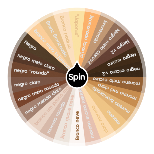 All skin tones Spin the Wheel Random Picker