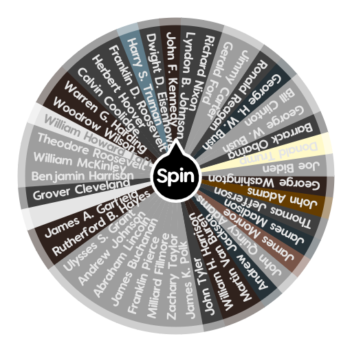 All Us Presidents | Spin The Wheel - Random Picker