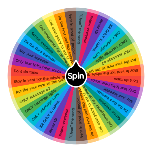 Among Us Dares Spin The Wheel App