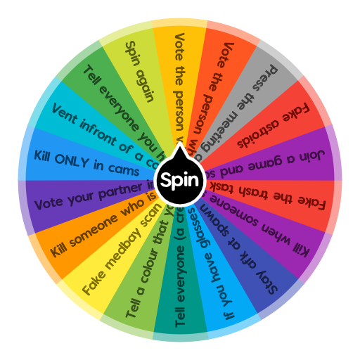 Among us dares Spin The Wheel App