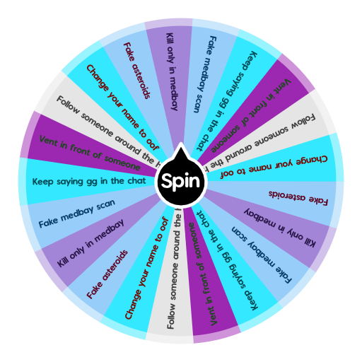 Among us dares Spin The Wheel App