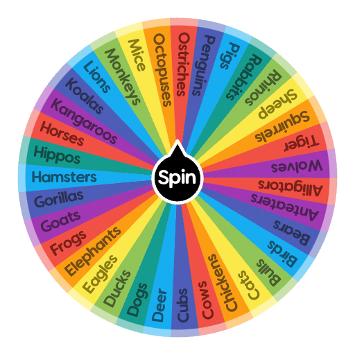 Animal Crossing - Villager Species | Spin the Wheel - Random Picker