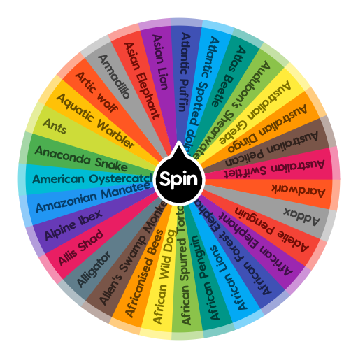 ~ Animals ( A ) ~ | Spin the Wheel - Random Picker