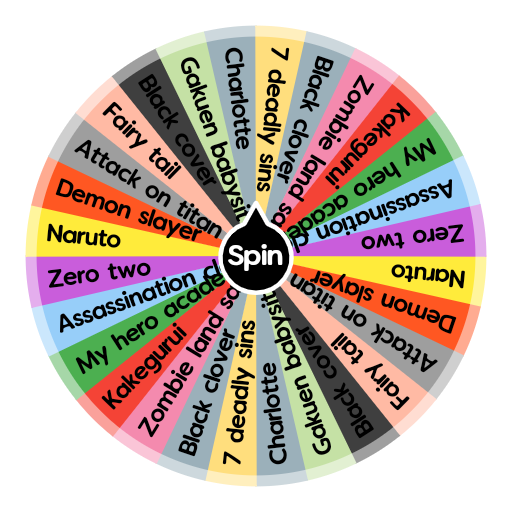 Anime wheel | Spin The Wheel App