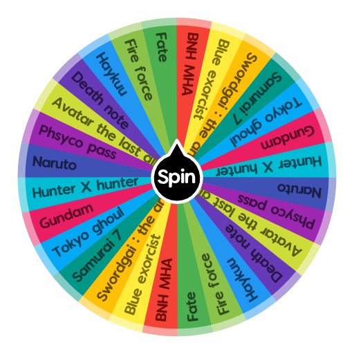 spin the wheel anime characters react｜Recherche TikTok