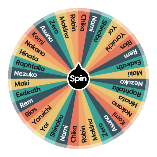 spinning wheel of anime characters to see who wins｜TikTok Search