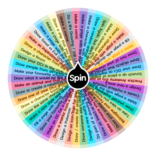 Art / Creation Prompts and Ideas | Spin The Wheel - Picker