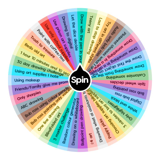 Art Challenges Spin The Wheel App
