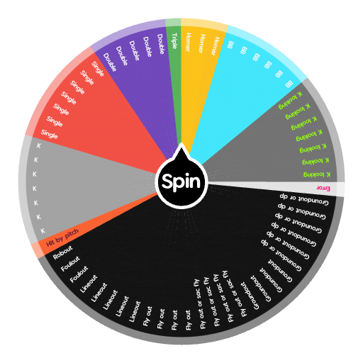Baseball plays Spin the Wheel Random Picker