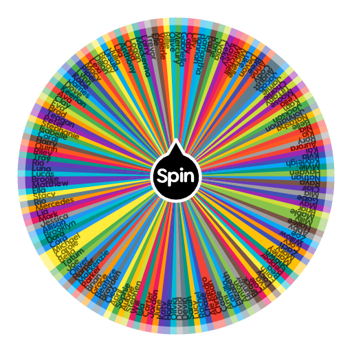 Spinning wheel of names - klopbee