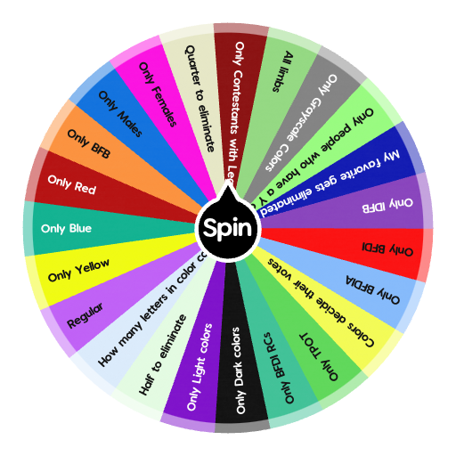 BFB elimination styles | Spin the Wheel - Random Picker