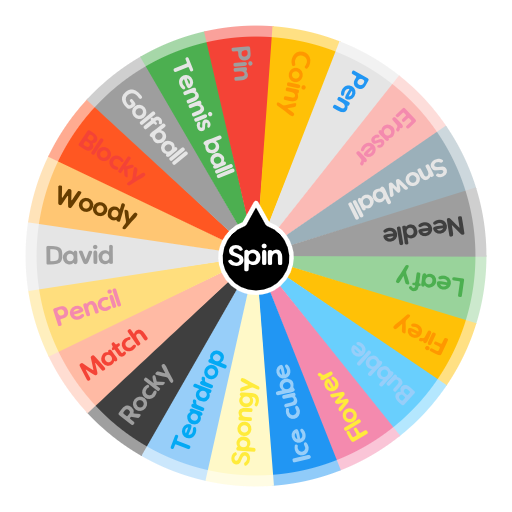 BFDI Elimination Randomiser  Spin the Wheel - Random Picker