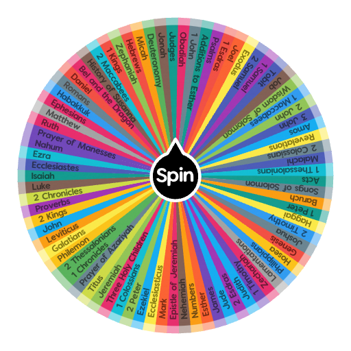 Bible Books Spin the Wheel Random Picker