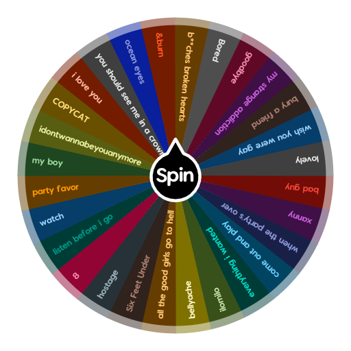 Billie's songs | Spin The Wheel App