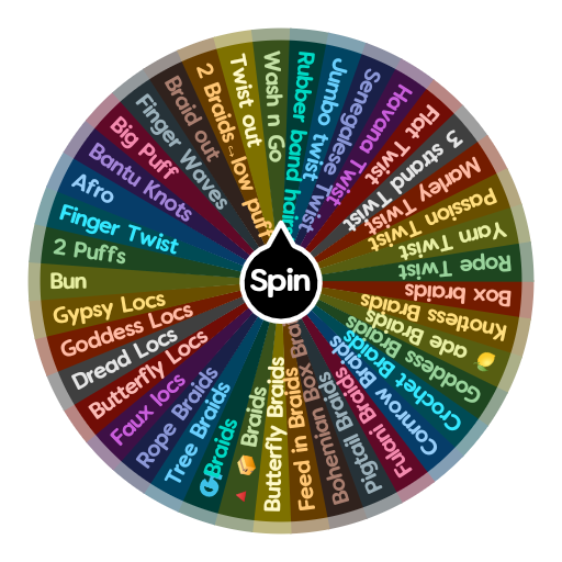 Black Hairstyles | Spin the Wheel - Random Picker