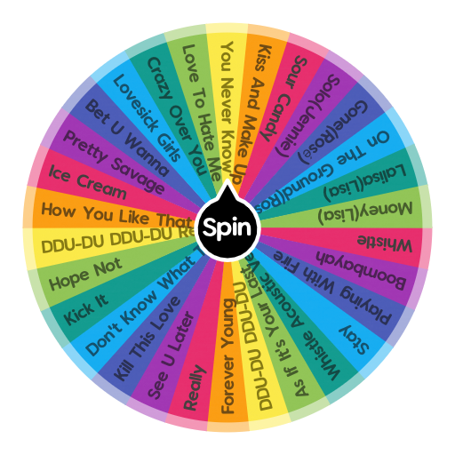 BLACKPINK Songs Spin The Wheel App