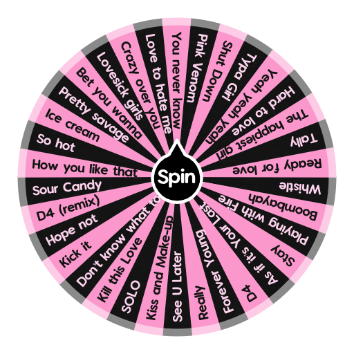 BLACKPINK songs!! Spin The Wheel App