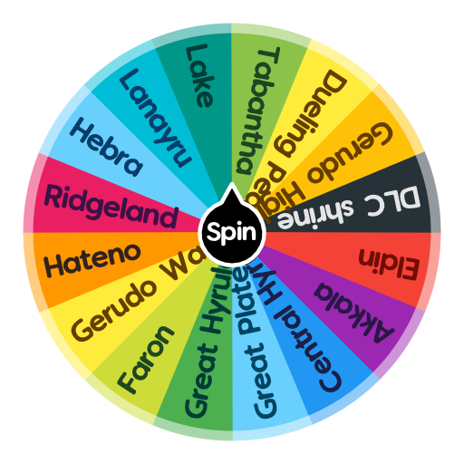 BotW shrine regions Spin The Wheel App
