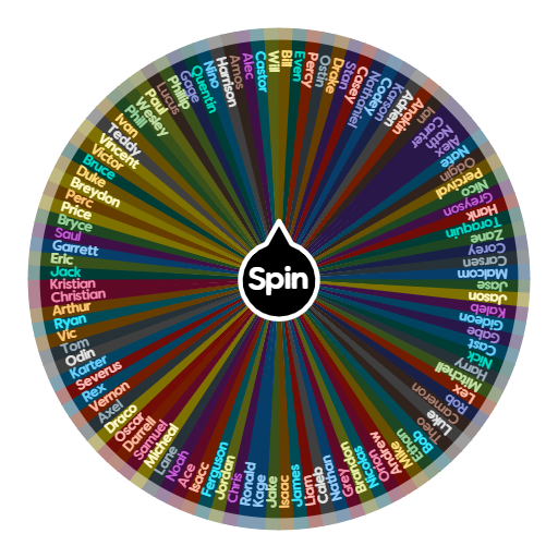 Spin names. Names of Spinner. Wheel of names.