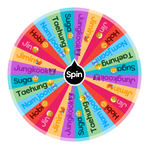 BTS Bias Spin the Wheel Random Picker