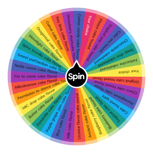 Cake canine flavor | Spin the Wheel - Random Picker