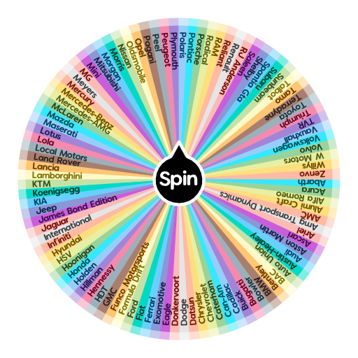 Car brands 1 | Spin The Wheel App