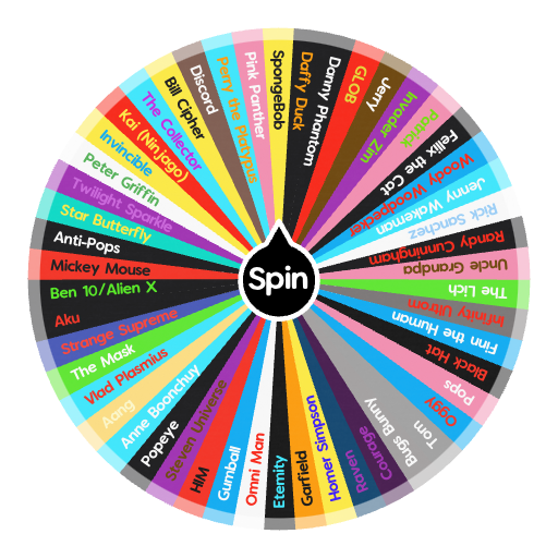 Cartoons Spin the Wheel Random Picker