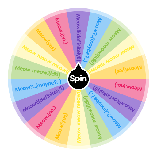 Cat answers your questions | Spin the Wheel - Random Picker