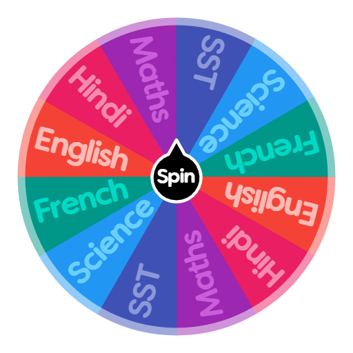Choose Subject To Study Today Spin The Wheel App
