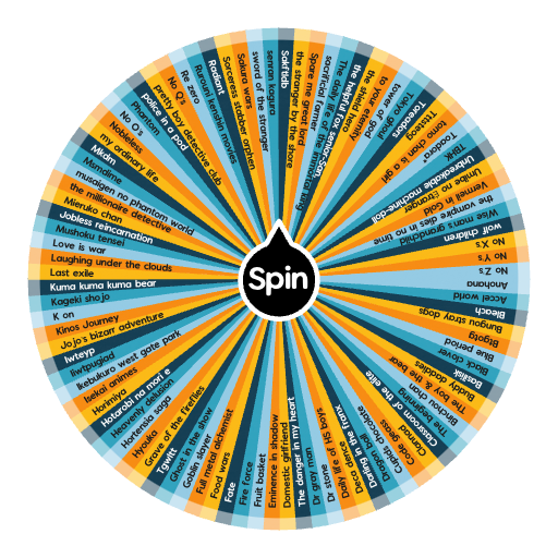What Anime Should I Watch ?  Spin the Wheel - Random Picker