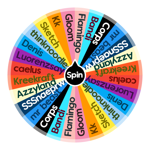 Chose your Youtuber Spin The Wheel App